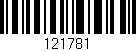 Código de barras (EAN, GTIN, SKU, ISBN): '121781'