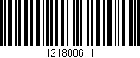 Código de barras (EAN, GTIN, SKU, ISBN): '121800611'