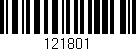 Código de barras (EAN, GTIN, SKU, ISBN): '121801'
