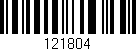 Código de barras (EAN, GTIN, SKU, ISBN): '121804'