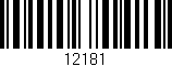 Código de barras (EAN, GTIN, SKU, ISBN): '12181'