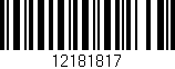 Código de barras (EAN, GTIN, SKU, ISBN): '12181817'