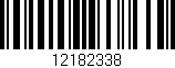 Código de barras (EAN, GTIN, SKU, ISBN): '12182338'