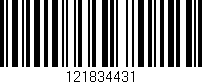 Código de barras (EAN, GTIN, SKU, ISBN): '121834431'