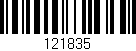 Código de barras (EAN, GTIN, SKU, ISBN): '121835'