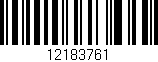 Código de barras (EAN, GTIN, SKU, ISBN): '12183761'