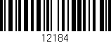 Código de barras (EAN, GTIN, SKU, ISBN): '12184'