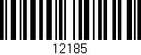 Código de barras (EAN, GTIN, SKU, ISBN): '12185'
