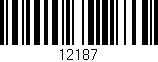 Código de barras (EAN, GTIN, SKU, ISBN): '12187'