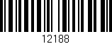 Código de barras (EAN, GTIN, SKU, ISBN): '12188'