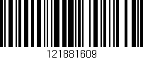 Código de barras (EAN, GTIN, SKU, ISBN): '121881609'