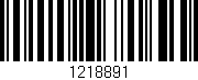 Código de barras (EAN, GTIN, SKU, ISBN): '1218891'