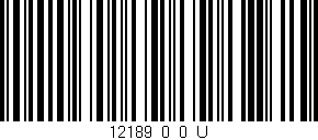 Código de barras (EAN, GTIN, SKU, ISBN): '12189_0_0_U'