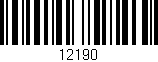 Código de barras (EAN, GTIN, SKU, ISBN): '12190'