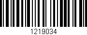 Código de barras (EAN, GTIN, SKU, ISBN): '1219034'