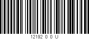 Código de barras (EAN, GTIN, SKU, ISBN): '12192_0_0_U'