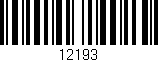 Código de barras (EAN, GTIN, SKU, ISBN): '12193'