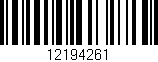 Código de barras (EAN, GTIN, SKU, ISBN): '12194261'