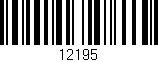 Código de barras (EAN, GTIN, SKU, ISBN): '12195'