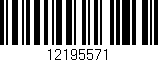 Código de barras (EAN, GTIN, SKU, ISBN): '12195571'