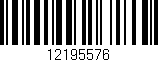 Código de barras (EAN, GTIN, SKU, ISBN): '12195576'