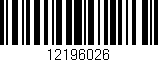 Código de barras (EAN, GTIN, SKU, ISBN): '12196026'