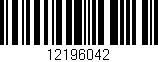 Código de barras (EAN, GTIN, SKU, ISBN): '12196042'