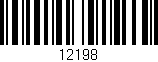 Código de barras (EAN, GTIN, SKU, ISBN): '12198'