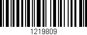 Código de barras (EAN, GTIN, SKU, ISBN): '1219809'