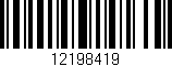 Código de barras (EAN, GTIN, SKU, ISBN): '12198419'