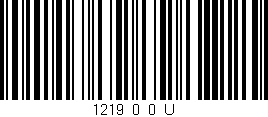 Código de barras (EAN, GTIN, SKU, ISBN): '1219_0_0_U'