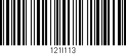 Código de barras (EAN, GTIN, SKU, ISBN): '121I113'