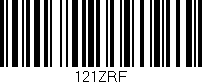 Código de barras (EAN, GTIN, SKU, ISBN): '121ZRF'