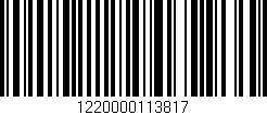 Código de barras (EAN, GTIN, SKU, ISBN): '1220000113817'