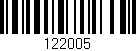 Código de barras (EAN, GTIN, SKU, ISBN): '122005'