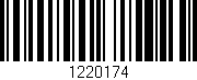 Código de barras (EAN, GTIN, SKU, ISBN): '1220174'