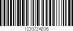 Código de barras (EAN, GTIN, SKU, ISBN): '1220224B36'