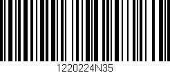 Código de barras (EAN, GTIN, SKU, ISBN): '1220224N35'