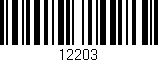 Código de barras (EAN, GTIN, SKU, ISBN): '12203'