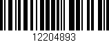 Código de barras (EAN, GTIN, SKU, ISBN): '12204893'