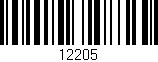 Código de barras (EAN, GTIN, SKU, ISBN): '12205'