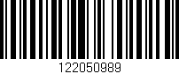 Código de barras (EAN, GTIN, SKU, ISBN): '122050989'