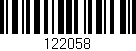 Código de barras (EAN, GTIN, SKU, ISBN): '122058'