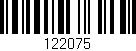 Código de barras (EAN, GTIN, SKU, ISBN): '122075'