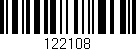 Código de barras (EAN, GTIN, SKU, ISBN): '122108'