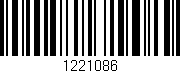 Código de barras (EAN, GTIN, SKU, ISBN): '1221086'