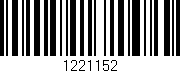 Código de barras (EAN, GTIN, SKU, ISBN): '1221152'