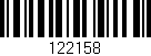 Código de barras (EAN, GTIN, SKU, ISBN): '122158'