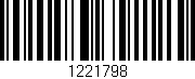 Código de barras (EAN, GTIN, SKU, ISBN): '1221798'