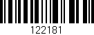 Código de barras (EAN, GTIN, SKU, ISBN): '122181'